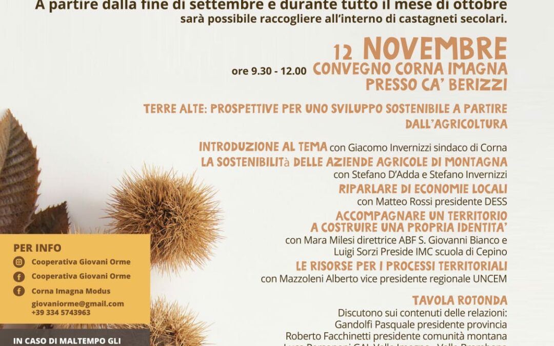 Inizia il progetto: una scuola al centro dello sviluppo sostenibile della Valle Imagna
